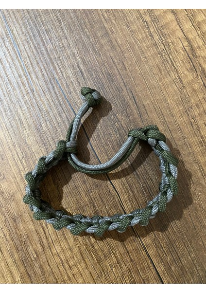 Haki Gri Geçişli Model Paracord Bileklik modelleri