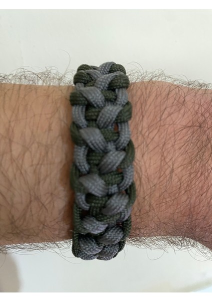 Haki Gri Geçişli Model Paracord Bileklik fırsatları