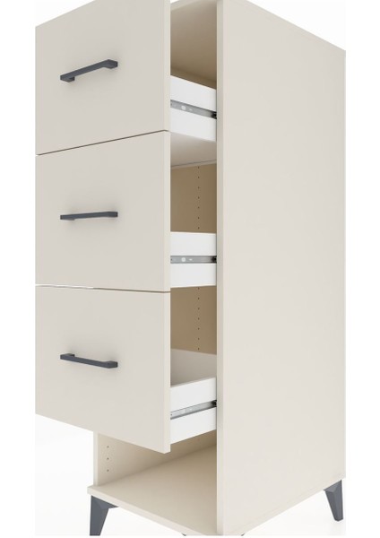Kronos Dolap 3 Çekmeceli 44X59X134 Aytaşı-Aytaşı indirimleri