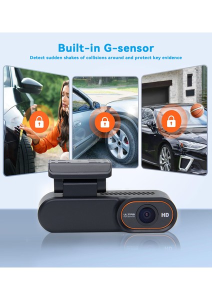 Hb-40 2k Ultra Hd 4g Uzaktan Izlemeli Ön Arka Wifi Araç Kayıt Kamerası