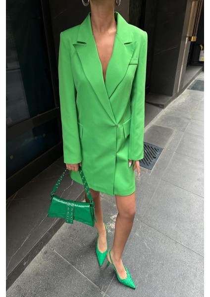 Georgina Blazer Elbise -Yeşil fiyatları