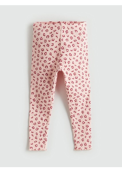 Yeni Sezon Beli Lastikli Kız Bebek Tayt