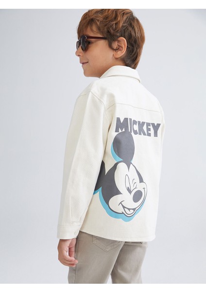 Yeni Sezon Mickey Mouse Baskılı Erkek Çocuk Gömlek