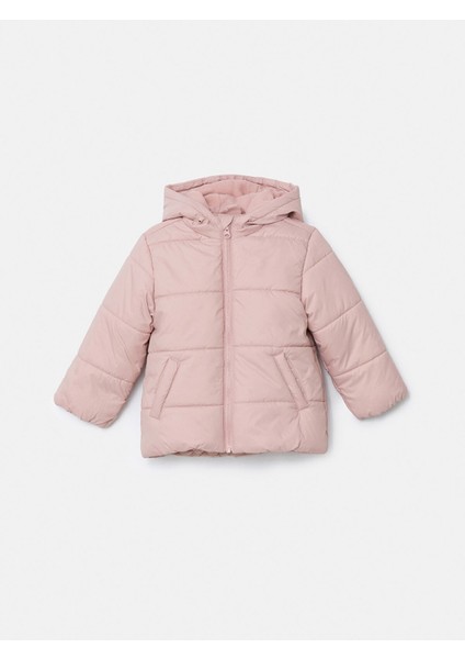 Yeni Sezon Kapüşonlu Kız Çocuk Şişme Mont