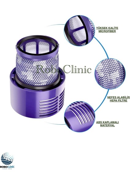 Dyson V10 Uyumlu Hepa Filtre