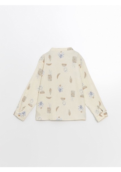 Yeni Sezon Hakim Yaka Baskılı Erkek Çocuk Gömlek indirimleri