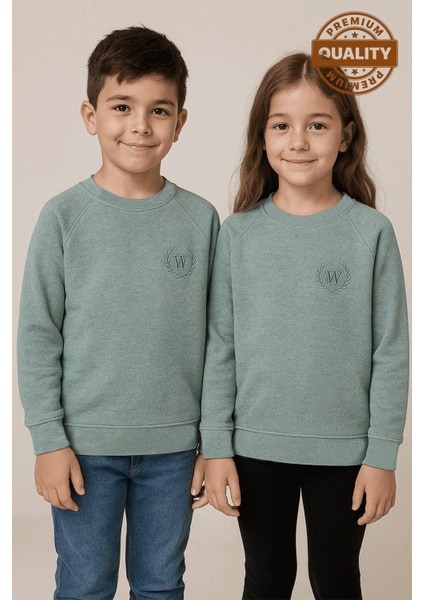 Erkek Kız Çocuk Reglan Kol Premium Kalite Sweatshirt - 1004/1005