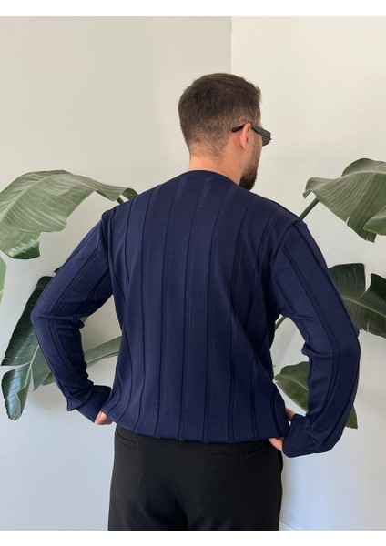 Bayaygun 6350 Fitilli Bisiklet Yaka Kazak_lacivert fırsatları