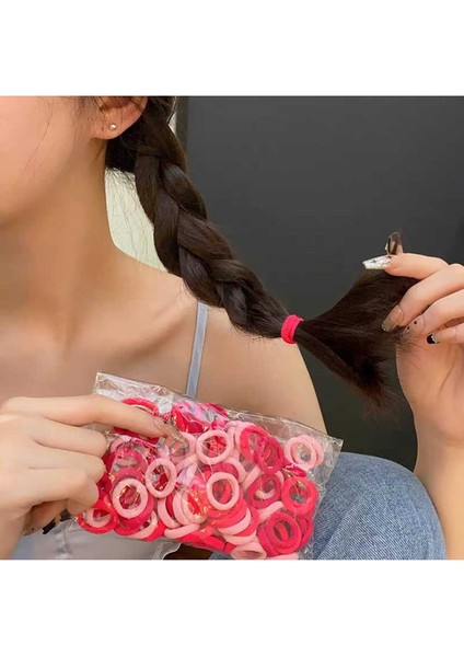 100 Adet Çantalı Lastik Toka Küçük Lastik Toka Küçük Toka Minik Toka Çocuk Tokası Bebek Tokası modelleri