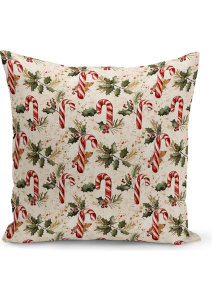Yılbaşı Serisi Çift Tarafı Dijital Baskılı Kırlent Kılıfı (Christmas Noel Cushion Cover)