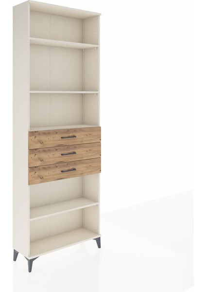 Arges Dolap 4 Raflı 3 Çekmeceli 88X30X243 Aytaşı-Çam fiyatları