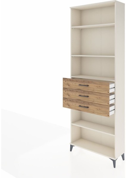 Arges Dolap 4 Raflı 3 Çekmeceli 88X30X243 Aytaşı-Çam fırsatları