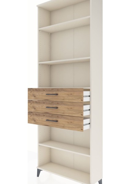 Arges Dolap 4 Raflı 3 Çekmeceli 88X30X243 Aytaşı-Çam indirimleri