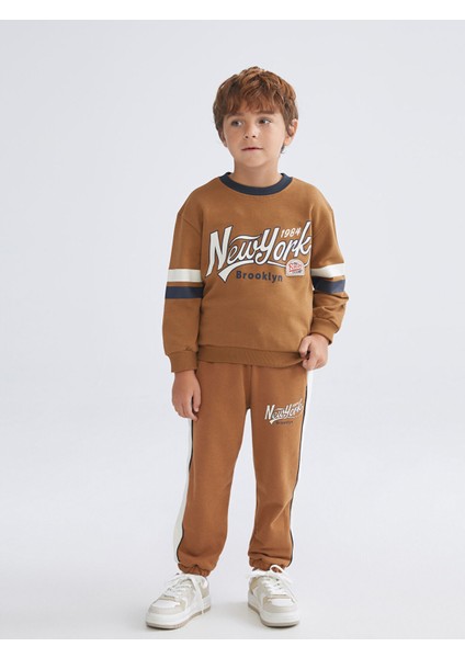 Yeni Sezon Bisiklet Yaka Baskılı Uzun Kollu Erkek Bebek Sweatshirt fiyatları