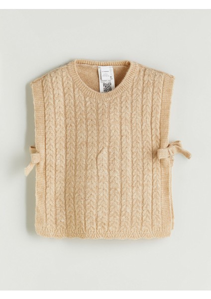 Yeni Sezon Bisiklet Yaka Kız Çocuk Triko Süveter