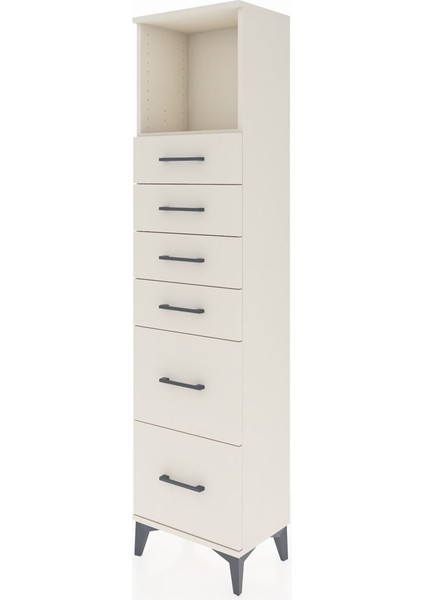 Arges Dolap Tek Raflı 6 Çekmeceli 44X30X182 Aytaşı-Aytaşı modelleri