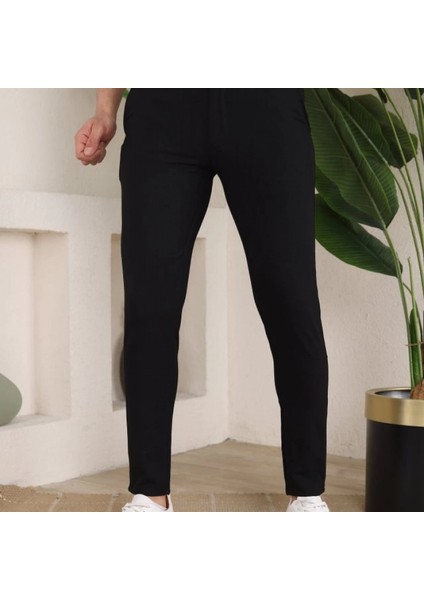 Mdb Erkek Slim Fit Likralı Bilek Boy Dilli Kumaş Pantolon