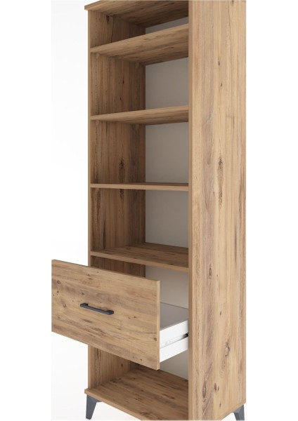 Hyperion Dolap 4 Raflı Tek Çekmeceli 60X44X195 Çam-Çam indirimleri