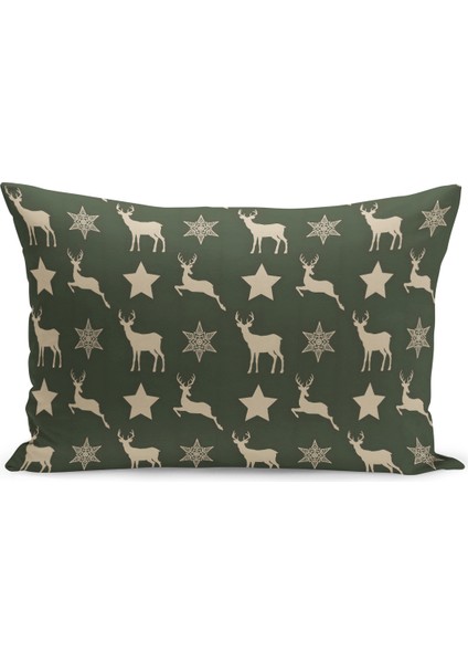 Yılbaşı Serisi Çift Tarafı Dijital Baskılı Kırlent Kılıfı (Christmas Noel Cushion Cover)