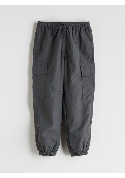 Yeni Sezon Beli Lastikli Erkek Çocuk Kargo Jogger Pantolon