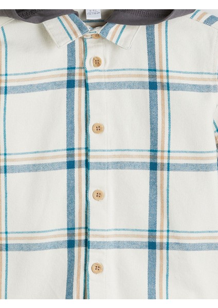 Yeni Sezon Kapüşonlu Ekose Erkek Çocuk Gömlek fiyatları