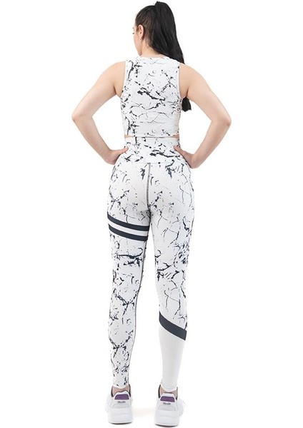 Kadın Yüksek Bel Dijital Spor Tayt Takım modelleri