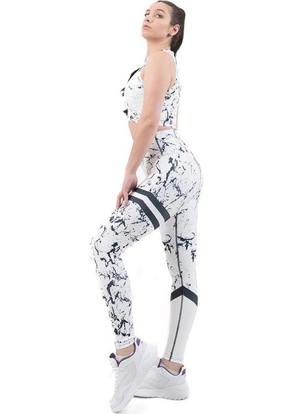 Kadın Yüksek Bel Dijital Spor Tayt Takım indirimleri