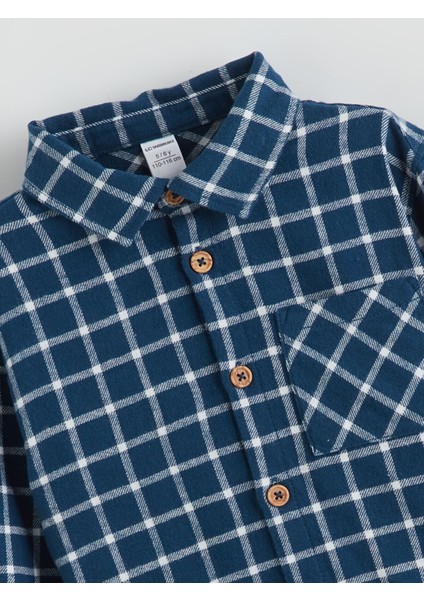 Yeni Sezon Ekose Uzun Kollu Gabardin Erkek Çocuk Gömlek modelleri