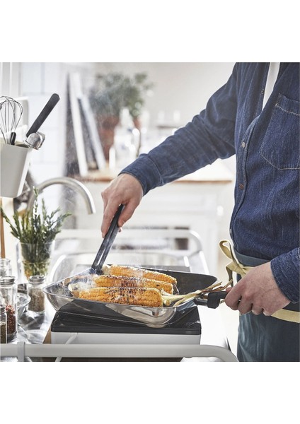 Mıddagsmat Izgara Tavası Paslanmaz Çelik 28 x 28 cm Yapışmaz Kaplama indirimleri