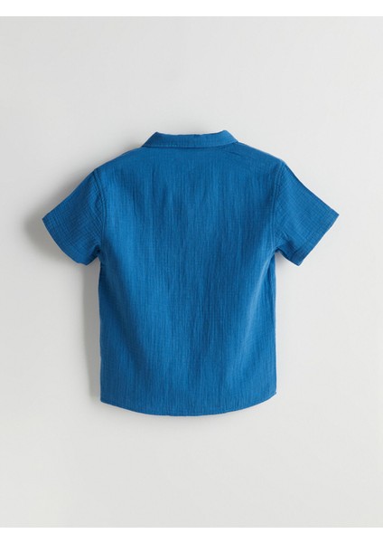 Yeni Sezon Kısa Kollu Cepli Erkek Çocuk Gömlek indirimleri