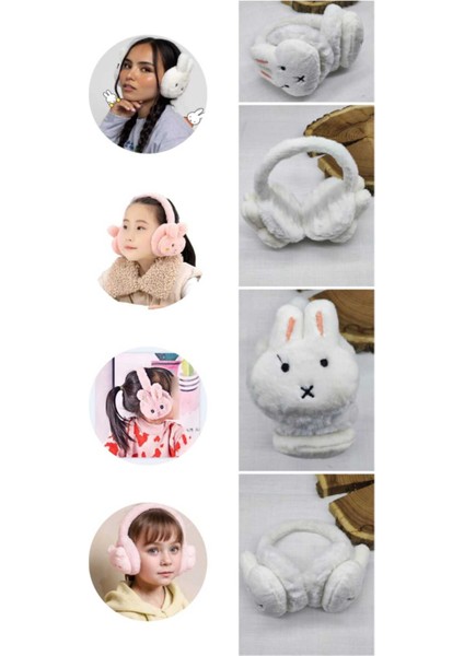1 Adet Tavşan Model Kışlık Kulaklık Peluş Kulaklık Çocuk Peluş Kulaklık Kız Çocuk Kulaklık