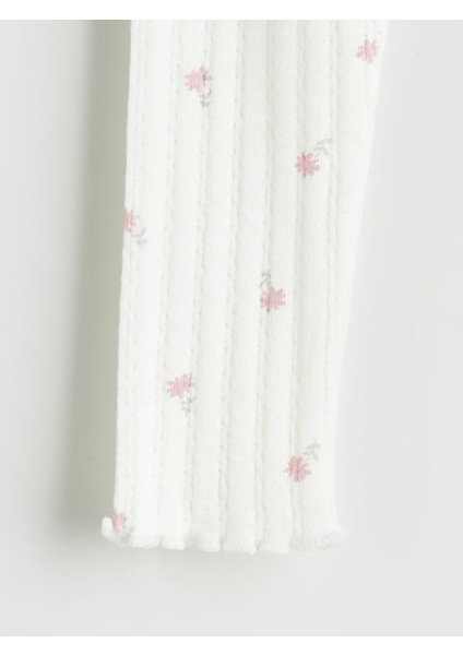 Yeni Sezon Beli Lastikli Çiçekli Kız Bebek Tayt fiyatları