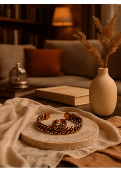 Çift Yaprak Bakır Yüzük modelleri