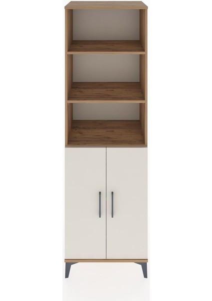 Hyperion Dolap 4 Raflı 2 Kapaklı 60X44X195 Çam-Aytaşı