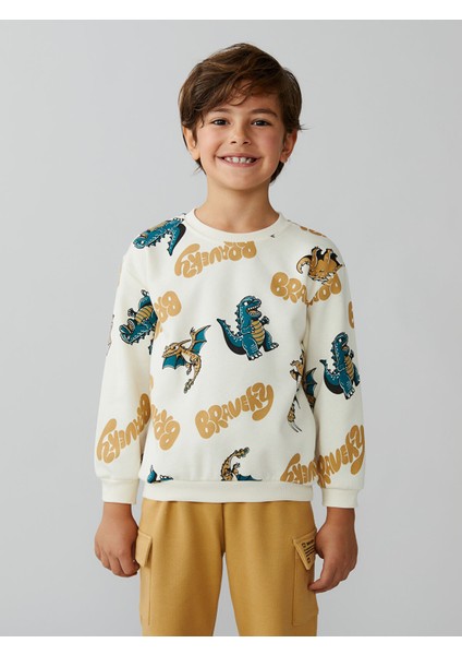 Yeni Sezon Baskılı Erkek Çocuk Sweatshirt