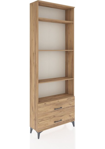 Arges Dolap 4 Raflı 2 Çekmeceli 88X30X243 Çam-Çam fiyatları