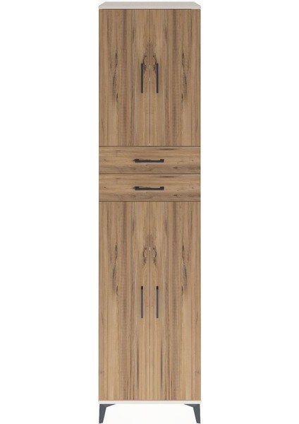Hyperion Dolap 5 Raflı 2 Çekmeceli 4 Kapaklı 60X44X243 Aytaşı-Çam
