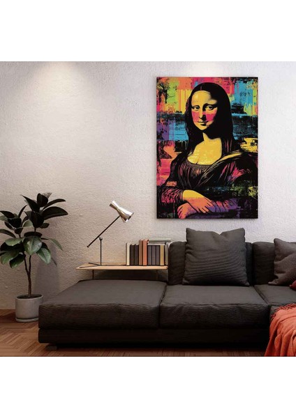 ”mona Lisa 4 - Renkli Modern Sanat Duvar Dekoru”
