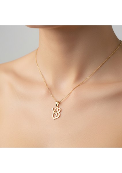 8 Ayar Altın Kolye Ucu B&y GM10536 0.5 gr