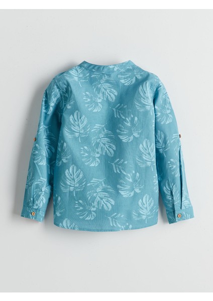 Yeni Sezon Hakim Yaka Baskılı Erkek Çocuk Gömlek fiyatları