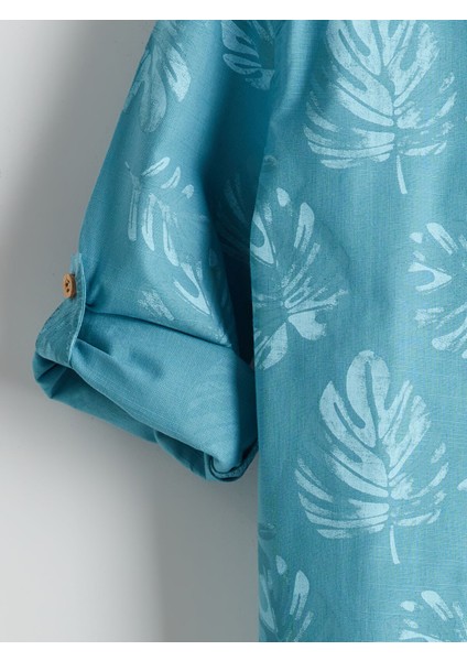 Yeni Sezon Hakim Yaka Baskılı Erkek Çocuk Gömlek modelleri