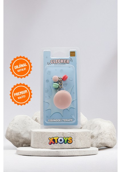 Clickaroon Macaron Anahtarlık, Tıklanabilir Çanta Charmı ve Sevgiliye Konsept Doğum Günü Hediyesi Oyuncak (Pembe) fiyatları