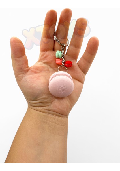 Clickaroon Macaron Anahtarlık, Tıklanabilir Çanta Charmı ve Sevgiliye Konsept Doğum Günü Hediyesi Oyuncak (Pembe) modelleri