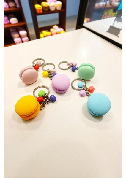 Clickaroon Macaron Anahtarlık, Tıklanabilir Çanta Charmı ve Sevgiliye Konsept Doğum Günü Hediyesi Oyuncak (Pembe) indirimleri