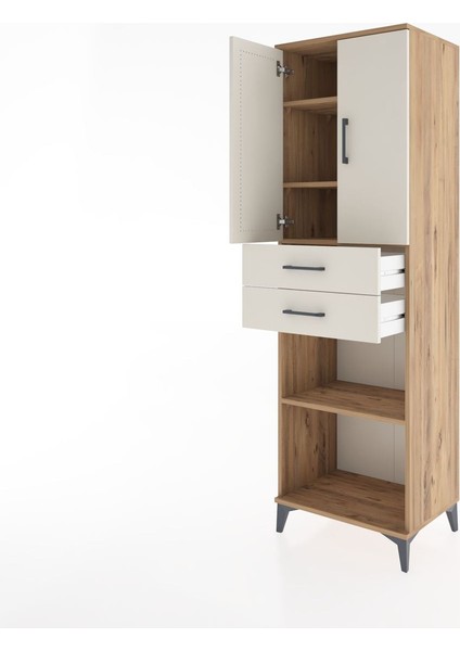 Hyperion Dolap 4 Raflı 2 Çekmeceli 2 Kapaklı 60X44X195 Çam-Aytaşı fırsatları