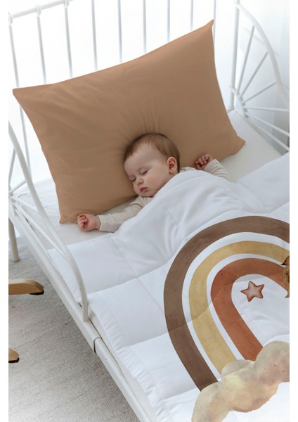 Organik Baskılı Bebek (100X150 Cm) Yorgan Seti - Iconic Serisi - Vintage Aslan fiyatları