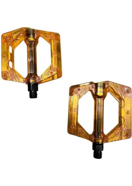 Bisiklet Platform Pedal Çivili Transparan Şeffaf Lüks Pedal
