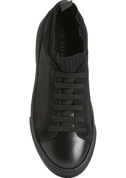 Siyah Erkek Deri Sneaker fırsatları