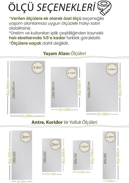 Leeds U. 9502 Yumuşak Tuşe Yüksek Ilmek Özel Ölçü Salon Antre Mutfak Halı Yolluk fırsatları