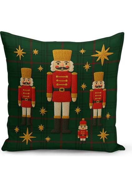 Yılbaşı Serisi Çift Tarafı Dijital Baskılı Kırlent Kılıfı (Christmas Noel Cushion Cover)